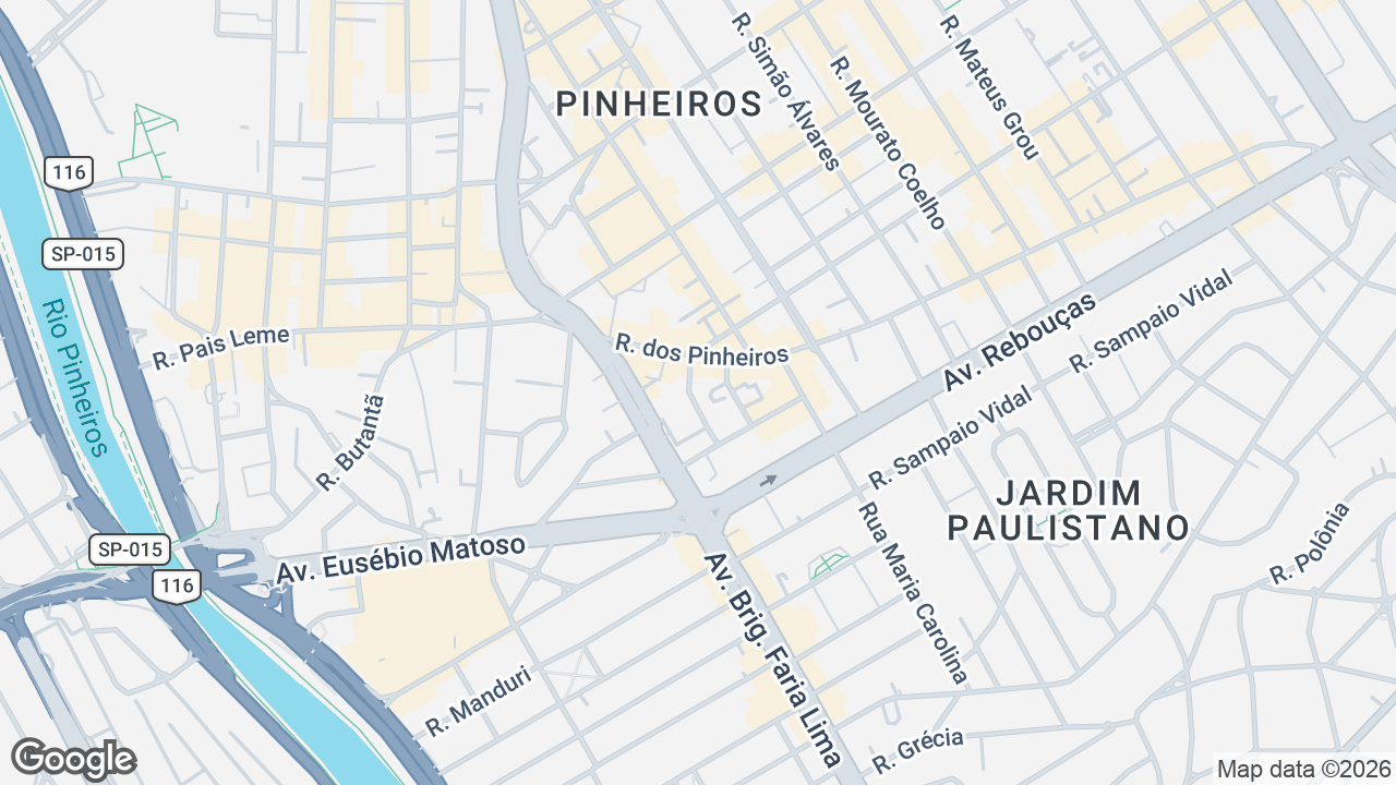 Localização aproximada — Rua Bianchi Bertoldi, 130, Pinheiros, São Paulo