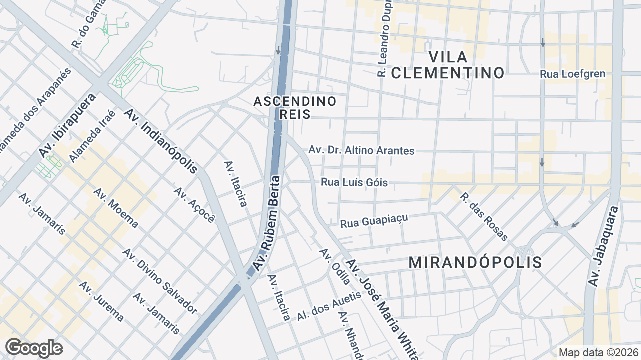 Localização aproximada — Rua Águas do Paulista, 120, Vila Clementino, São Paulo