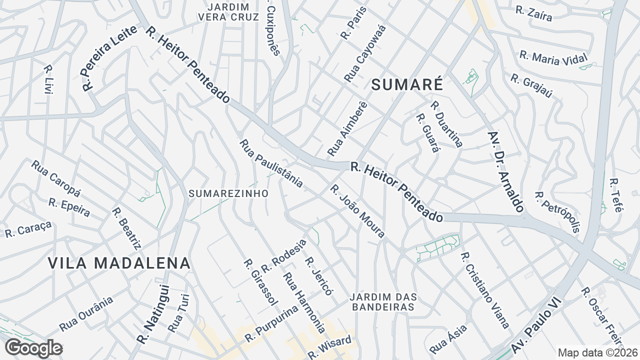 Localização aproximada — Rua João Moura, 2455, Vila Madalena, São Paulo